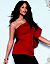 Plus Size Beaded One Shoulder Top by Lane Bryant