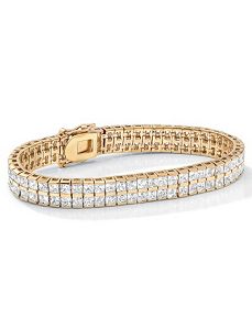 Cubic Zirconia Tennis Bracelet by PalmBeach Jewelry