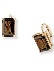 Smoky Quartz Earrings by PalmBeach Jewelry