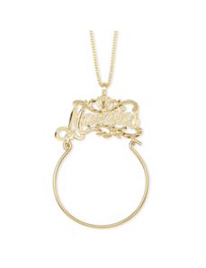 Memories Charm Holder 14k Gold by PalmBeach Jewelry
