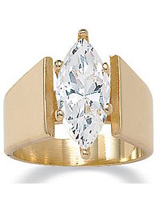 Marquisecubic zirconia Ring by PalmBeach Jewelry