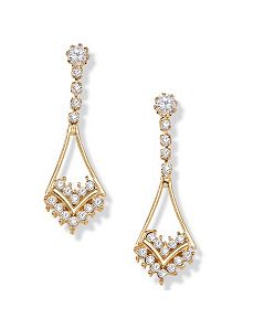 Austrian Crystal Earrings by PalmBeach Jewelry