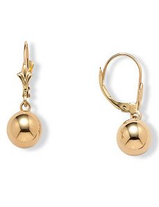 14k Gold Drop Earrings by PalmBeach Jewelry