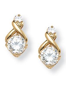 Cubic Zirconia Earrings by PalmBeach Jewelry