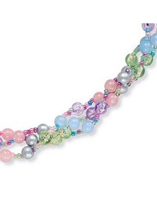 Pastel Lucite Necklace 30" by PalmBeach Jewelry
