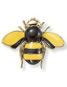 Bumblebee Crystal Accent Pin by PalmBeach Jewelry