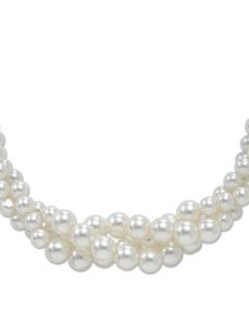 Simulated Pearl Necklace 18" by PalmBeach Jewelry