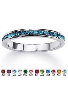 Birthstone Eternity Band by PalmBeach Jewelry