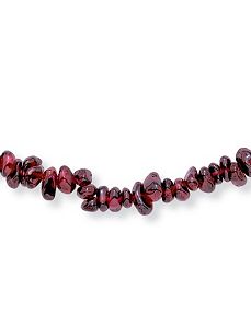Garnet Necklace 18" by PalmBeach Jewelry