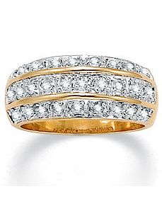 Tutonecubic zirconia Band by PalmBeach Jewelry