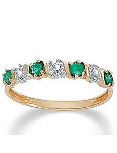 Emerald 10k Ring by PalmBeach Jewelry