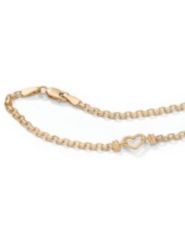 10k Gold Heart Anklet 9