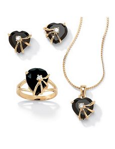 3-Piece Onyx Set by PalmBeach Jewelry