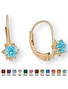 Genuine Birthstone Earrings by PalmBeach Jewelry