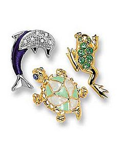 3-Piece Animal Set by PalmBeach Jewelry