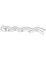 3-Piece Silver Anklet Set 10