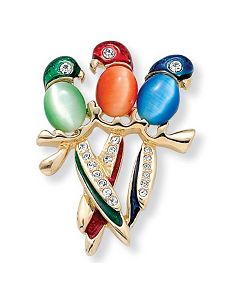 Parrot Pin by PalmBeach Jewelry