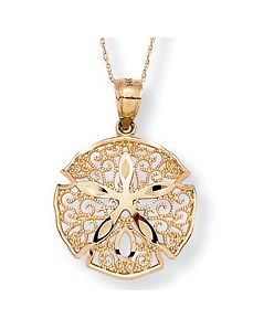 Sand Dollar Pendant & Chain by PalmBeach Jewelry