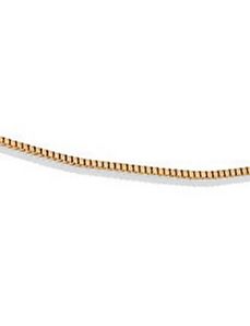 10k Gold Venetian Box Necklace 16" by PalmBeach Jewelry