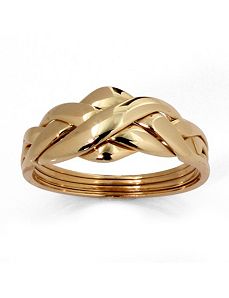 10k Gold Puzzle Ring by PalmBeach Jewelry