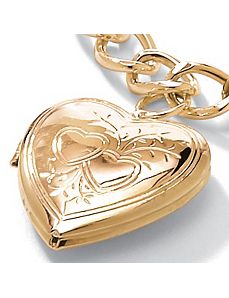 Locket Charm Bracelet 8" by PalmBeach Jewelry