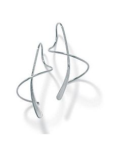 Sterling Silver Spiral Earrings by PalmBeach Jewelry