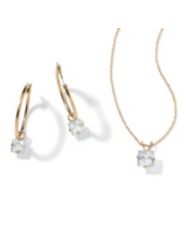 2-Piececubic zirconia 10k Gold Set by Palm Beach Jewelry