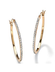 Diamond Fascination 14k Earrings by PalmBeach Jewelry
