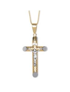 10k Gold Crucifix Pendant by PalmBeach Jewelry