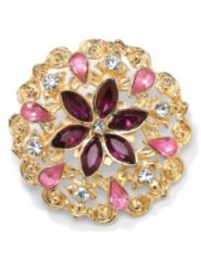 Pastel Multi-Stone Pin by Palm Beach Jewelry