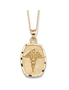 14k Gold Medical Symbol Charm by PalmBeach Jewelry