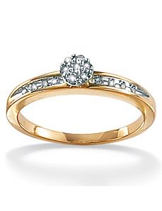 Diamond 10k Gold Ring by PalmBeach Jewelry