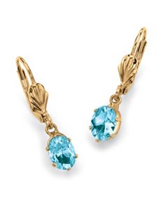 Sim. Birthstone Earrings by PalmBeach Jewelry