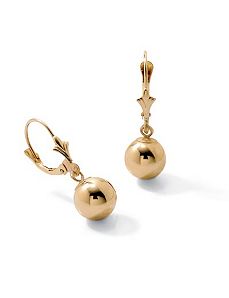 18k/SS Gold Drop Earrings by PalmBeach Jewelry