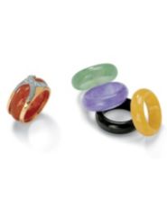 18k/SS Interchangeable Ring Set by Palm Beach Jewelry