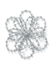 Crystal Flower Pin by Palm Beach Jewelry