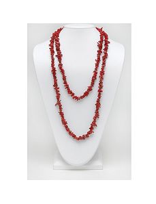 Coral Nugget Necklace 54" by PalmBeach Jewelry