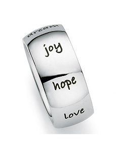 Stainless Inspirational Band by PalmBeach Jewelry