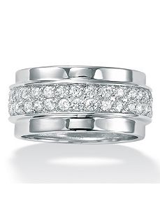 Cubic Zirconia Eternity Band by PalmBeach Jewelry