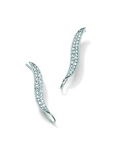 Cubic Zirconia SS Ear Pins&reg; by PalmBeach Jewelry