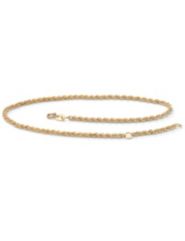 Rope 10k Gold Ankle Bracelet by Palm Beach Jewelry