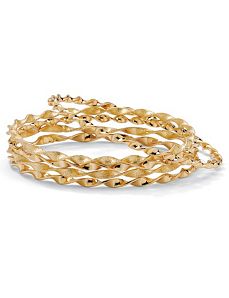 5-Piece Bangle Bracelet Set 9" by PalmBeach Jewelry