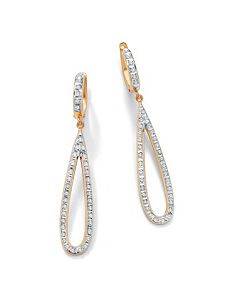 Diamond Fascination Earrings by PalmBeach Jewelry