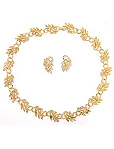 2-Piece Leaf-Style Set by PalmBeach Jewelry