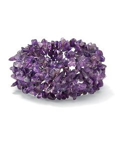 Amethyst Nugget Stretch Bracelet by PalmBeach Jewelry