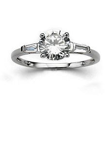 10k White Ring by PalmBeach Jewelry