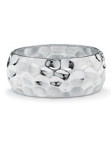 Hammered-Style Bangle Bracelet by PalmBeach Jewelry