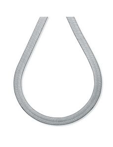 Sterling Silver Herringbone Chain by PalmBeach Jewelry
