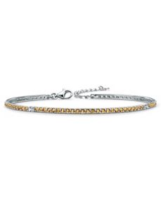Birthstone SS Bracelet by PalmBeach Jewelry