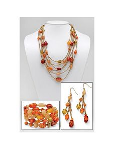 Multi-Colored Lucite Jewelry Set by PalmBeach Jewelry